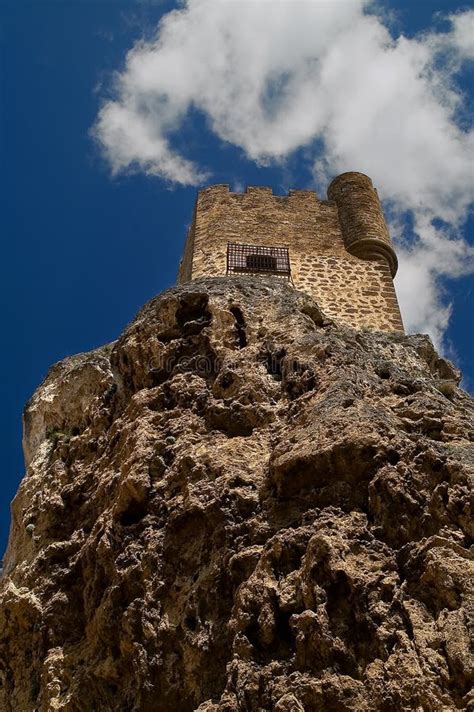 Castle On Cliff Stock Image Image Of Spain Steep Europe 4957473