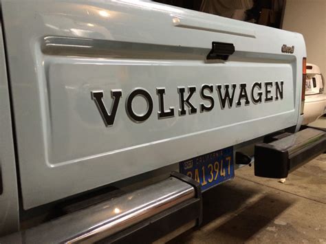 Vw Rabbit Pickup Tailgate Logo Reproduction