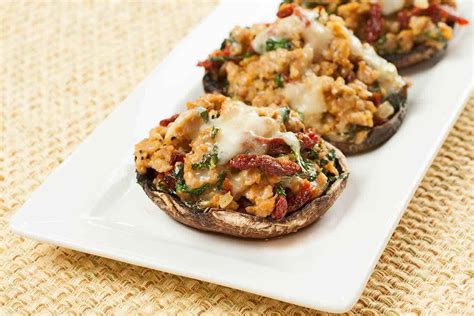 Sausage Stuffed Portobello Mushrooms