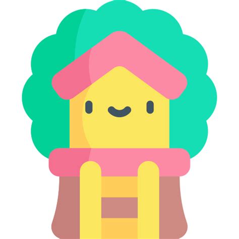 Treehouse Kawaii Flat Icon