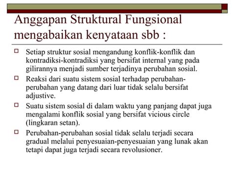 Teori Struktural Fungsional Ppt