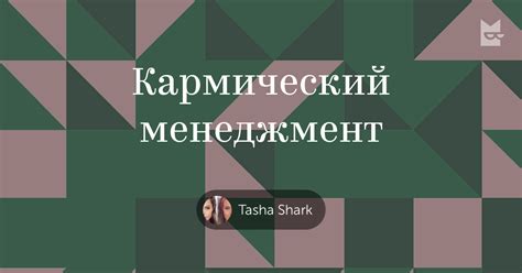 Книги «Кармический менеджмент», Tasha Shark — Что почитать — полка Букмейт