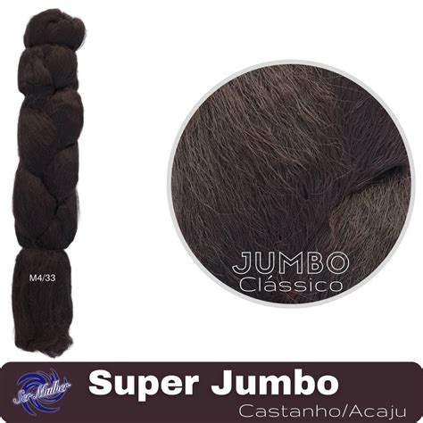 Cabelo Sintético Jumbo Ser Mulher 399 Gramas Cor M4 33 Chocolate