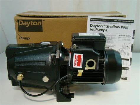 Dayton Shallow Well Jet Pump 1hp 115v 105a 4tb34