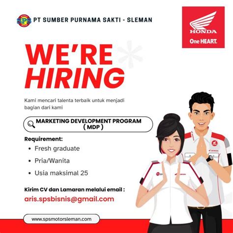 Lowongan Kerja Marketing Development Program Mdp Service Advisor