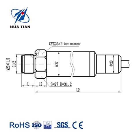 High Cost Effective 1 5V 4 20mA Submersible Pressure Level Pressure