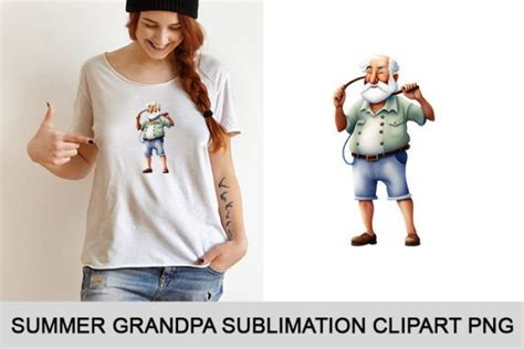 Summer Grandpa Sublimation Clipart Grafik Von Azdesign P · Creative Fabrica