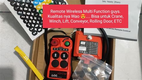 Riview Remot Control Wireless Lcc Model Q Rekomended Untuk Hoist