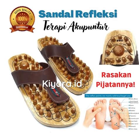 Jual Kiyara Id Sandal Kesehatan Rematik Sandal Refleksi Kayu Model