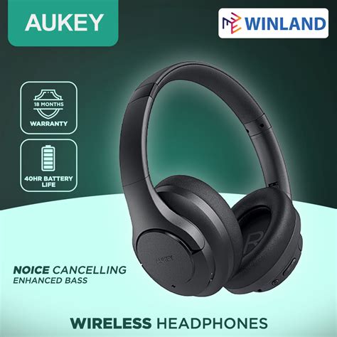 AUKEY By Winland EP N12 Hybrid Active Noise Cancelling Headphone