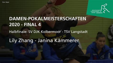 Lily Zhang Janina K Mmerer Pokal Final Four Youtube