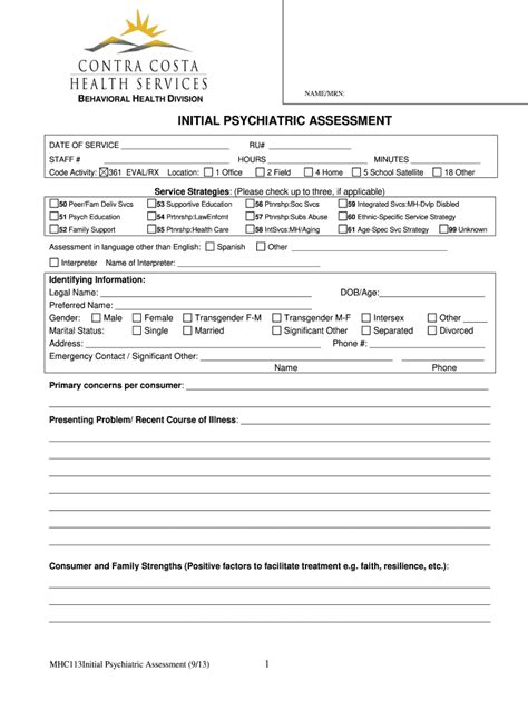 Form Contra Costa Mhc Fill Online Printable Fillable Blank