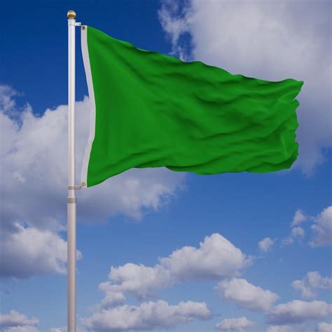 Premium Photo Green Flag