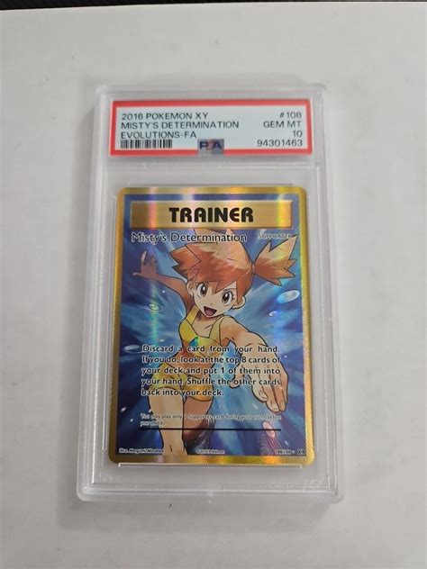 Misty S Determination Xy Evolutions Holo Full Art