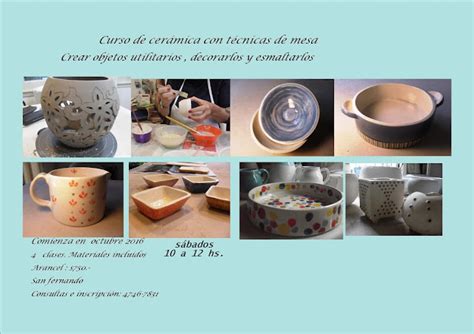 Ceramica Azucena Acevedo CERÁMICA CURSO DE 4 ENCUENTROS SAN FERNANDO