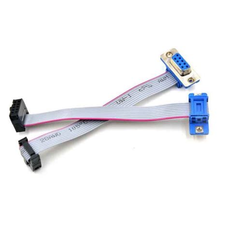 2 54mm Pitch DB9 To 10 Pin Flat Ribbon Cable ECOCABLES