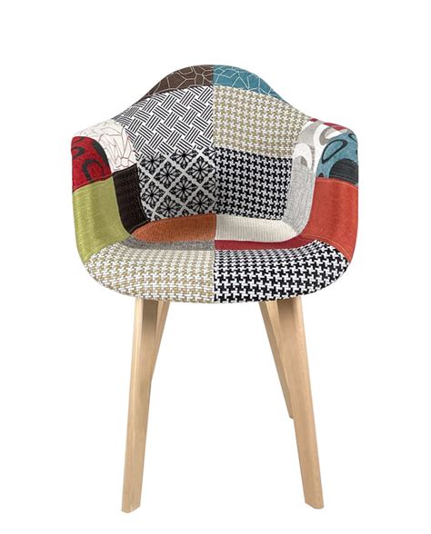 Fauteuil Patchwork Style Scandinave Lima Lot De Kayelles