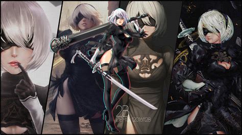 Nier Automata 2B Poster V 1 By Arjash On DeviantArt