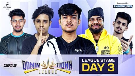 Fintox Domination League League Stage Day 3 FreeFireMax TSGLEGEND