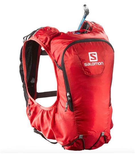 Mochila Trail Running Salomon Skin Pro Set Rojo Mochila Trail