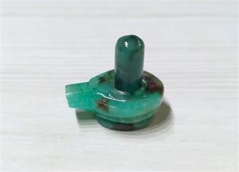 Narmada Shiva Lingam Emerald Gemstone Shivling Natural Gemstone Shiva