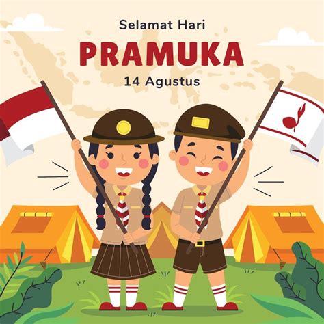 Selamat Hari Pramuka 3093756 Vector Art At Vecteezy