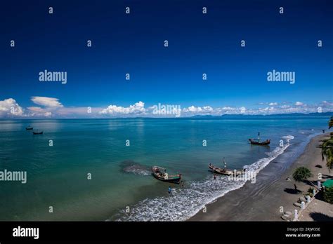 Sea Beach At The Saint Martin S Island Locally Known As Narkel Jinjira