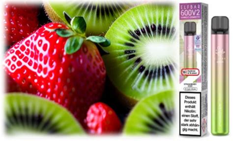 Strawberry Kiwi Erdbeer Kiwi Elfbar V Einweg Ezigarettebest Preis