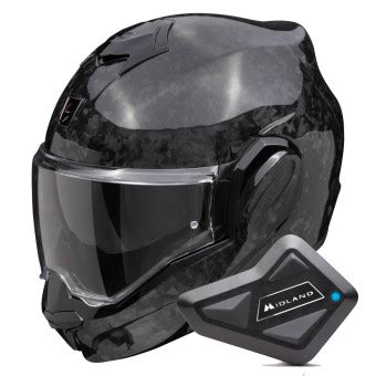 Pack Casco Moto Kit Bluetooth Scorpion Exo Tech Evo Carbon Onyx