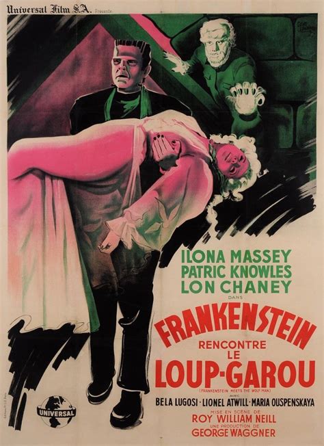 Frankenstein Meets the Wolf Man (1943) | Classic horror movies, Horror ...