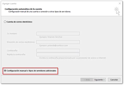 Cómo configurar el correo electrónico con Outlook