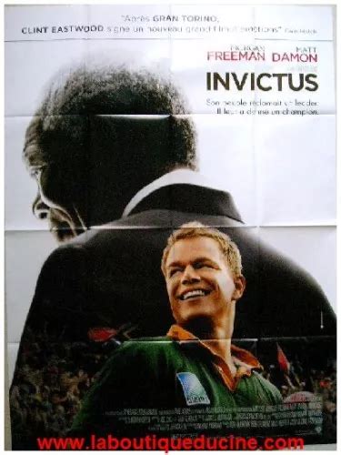 Invictus Affiche Cin Ma Movie Poster Clint Eastwood Matt Damon Morgan