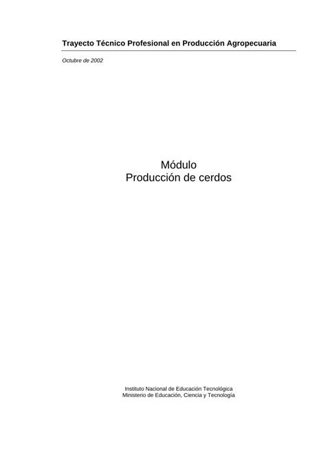 Pdf M Dulo Producci N De Cerdos Pdf Filettp En Producci N