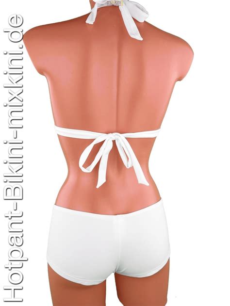 Bikini Hotpant weiß jetzt günstig weiße Bikinis MIXKINI BEACHWEAR