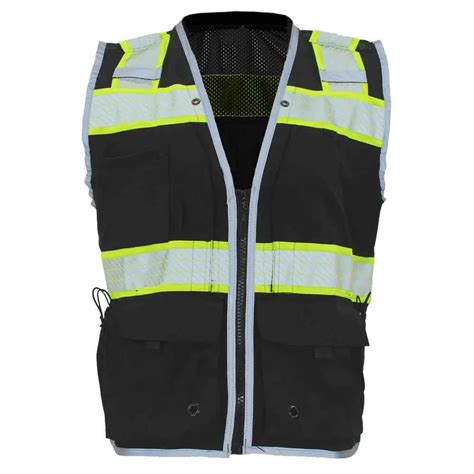 Customized High Visibility Reflective 2024 Safety Vest Yellow Reflective Vest With Custom Strip