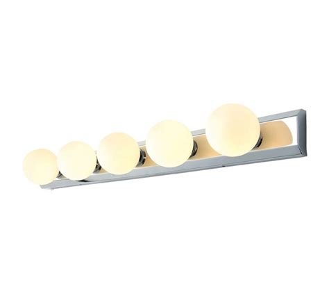 Forum Spa Ara 5 Light Wall Fitting With 5 Frosted Globes Chrome Ledvista Lighting