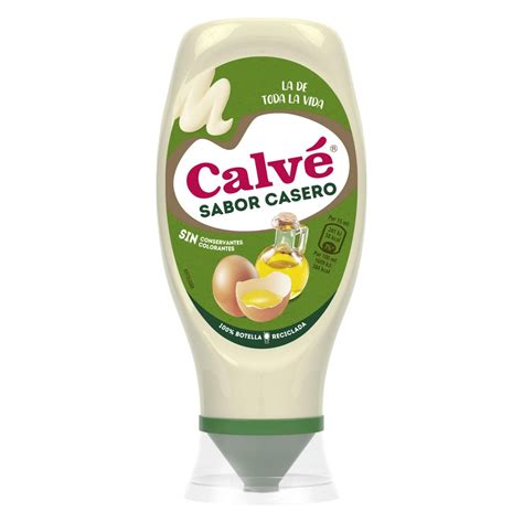 Mayonesa sabor casero Calvé sin lactosa envase 430 ml