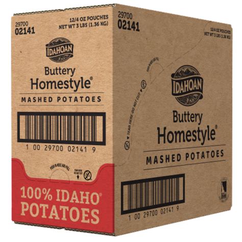 Idahoan Buttery Homestyle Mashed Potatoes Case Sale 12 Ct 4 Oz Kroger