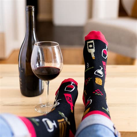 Lavley Knit Wine Socks Funny Novelty Socks For Men And Women