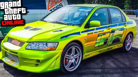 El Coche De Paul Walker Mitsubishi Evo Karin Sultan Clasico Fast