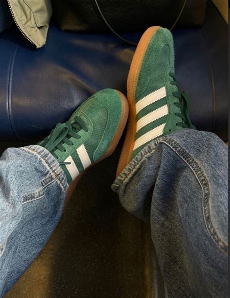 Green Adidas Sambas Trendy Women S Soccer Shoes