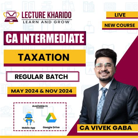 Ca Inter Taxation By Ca Vivek Gaba For May Nov