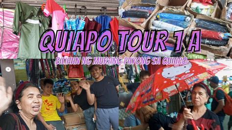 Bilihan Ng Murang Payong Sa Quiapo Quiapo Tour 1 A Rosdev Youtube