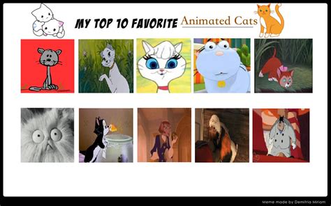 My Top 10 Favorite Animated Cats By Mileymouse101 On Deviantart