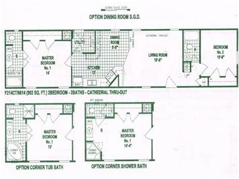 single wide mobile home floor plans 1 bedroom : Modern Modular Home