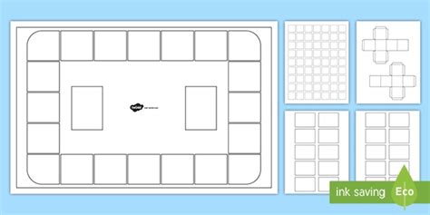 Blank Board Game Template | Printable Classroom Games