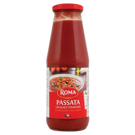 Roma Passata Crushed Tomatoes 680g Centra