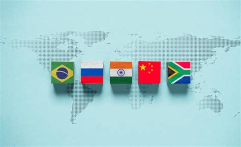 Premium Photo Brazil Russia India China And South Africa Flag On