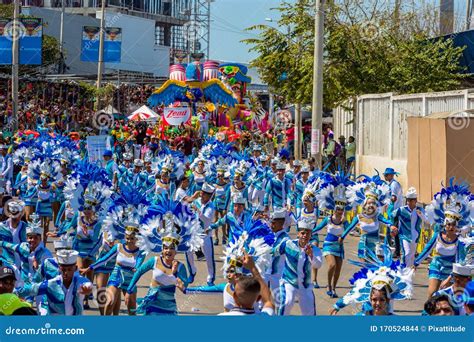 Parade Carnival Festival of Barranquilla Atlantico Colombia Editorial ...