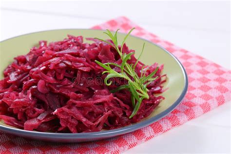 Pickled Red Cabbage Stock Image Image Of Vegetable 104592527